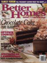 Better Homes & Gardens February 1993 Magazine Cover