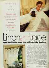 Better Homes & Gardens March 1993 Magazine Article: Linen & Lace