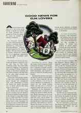 Better Homes & Gardens April 1993 Magazine Article: GOOD NEWS FOR ELM LOVERS