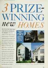 Better Homes & Gardens April 1993 Magazine Article: 3 PRIZE-WINNING new HOMES