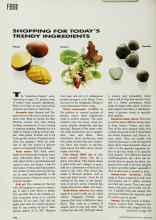 Better Homes & Gardens April 1993 Magazine Article: SHOPPING FOR TODAY'S TRENDY INGREDIENTS