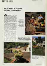 Better Homes & Gardens July 1993 Magazine Article: TAMING A SLOPE WITH TERRACES