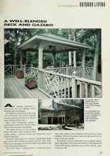 Better Homes & Gardens July 1993 Magazine Article: A WELL-BLENDED DECK AND GAZEBO