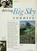 Better Homes & Gardens July 1993 Magazine Article: Driving Big Sky country