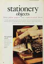 Better Homes & Gardens August 1993 Magazine Article: Stationery objects