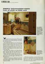 Better Homes & Gardens August 1993 Magazine Article: SIMPLY SOUTHWEST BATH