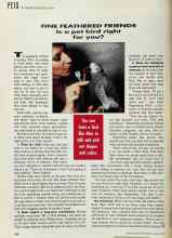 Better Homes & Gardens August 1993 Magazine Article: FINE FEATHERED FRIENDS