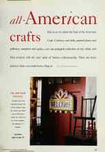 Better Homes & Gardens September 1993 Magazine Article: All-American crafts