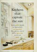 Better Homes & Gardens September 1993 Magazine Article: Kitchens that capture the sun