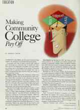 Better Homes & Gardens October 1993 Magazine Article: Making Community College Pay Off