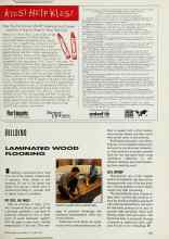 Better Homes & Gardens October 1993 Magazine Article: LAMINATED WOOD FLOORING