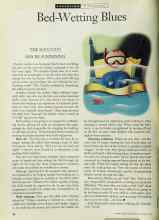 Better Homes & Gardens November 1993 Magazine Article: Bed-Wetting Blues