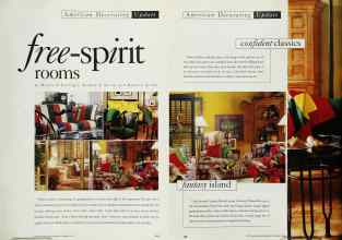 Better Homes & Gardens November 1993 Magazine Article: Free-spirit rooms
