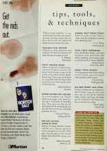 Better Homes & Gardens December 1993 Magazine Article: TOOLBOX RUST BUSTER