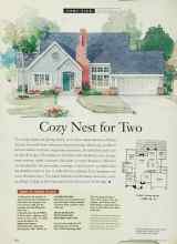 Better Homes & Gardens January 1994 Magazine Article: Cozy Nest for Two