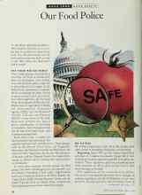 Better Homes & Gardens February 1994 Magazine Article: Our Food Police