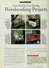 Better Homes & Gardens February 1994 Magazine Article: Get-Ready-For-Spring Woodworking Projects