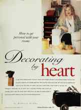 Better Homes & Gardens February 1994 Magazine Article: Decorating by heart