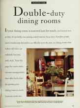 Better Homes & Gardens February 1994 Magazine Article: Double-duty dining rooms