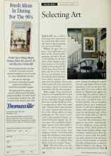 Better Homes & Gardens February 1994 Magazine Article: Selecting Art