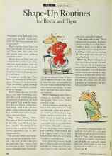 Better Homes & Gardens February 1994 Magazine Article: Shape-Up Routines for Rover and Tiger