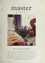 Better Homes & Gardens March 1994 Magazine Article: Master pieces