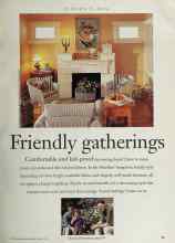 Better Homes & Gardens March 1994 Magazine Article: Friendly gatherings