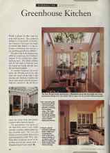Better Homes & Gardens March 1994 Magazine Article: Greenhouse Kitchen