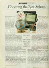 Better Homes & Gardens April 1994 Magazine Article: Choosing the Best School