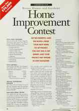 Better Homes & Gardens April 1994 Magazine Article: Home Improvement Contest