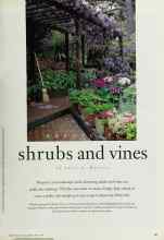Better Homes & Gardens April 1994 Magazine Article: easy-care shrubs and vines