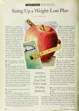 Better Homes & Gardens May 1994 Magazine Article: Sizing Up a Weight-Loss Plan