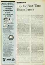 Better Homes & Gardens May 1994 Magazine Article: Tips for First-Time Home Buyers