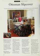 Better Homes & Gardens May 1994 Magazine Article: Ottoman Slipcover
