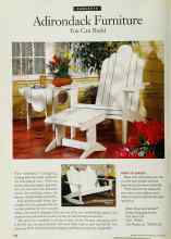 Better Homes & Gardens May 1994 Magazine Article: Adirondack Furniture