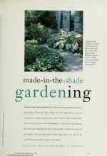Better Homes & Gardens May 1994 Magazine Article: Made-in-the-shade gardening
