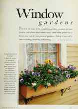 Better Homes & Gardens May 1994 Magazine Article: Window gardens