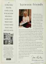 Better Homes & Gardens June 1994 Magazine Article: Between friends