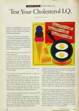 Better Homes & Gardens June 1994 Magazine Article: Test Your Cholesterol I.Q.