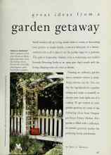 Better Homes & Gardens June 1994 Magazine Article: Great ideas from a garden getaway