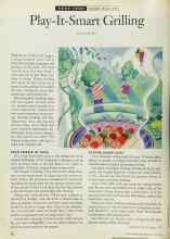 Better Homes & Gardens July 1994 Magazine Article: Play-It-Smart Grilling