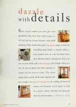 Better Homes & Gardens July 1994 Magazine Article: Dazzle with details