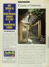 Better Homes & Gardens August 1994 Magazine Article: Create a Gateway