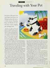 Better Homes & Gardens August 1994 Magazine Article: Traveling with Your Pet