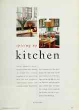 Better Homes & Gardens September 1994 Magazine Article: Spicing up the kitchen