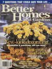 Better Homes & Gardens September 1994 Magazine Cover