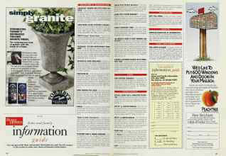 Better Homes & Gardens September 1994 Magazine Article: Information guide