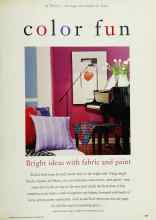 Better Homes & Gardens October 1994 Magazine Article: Color fun