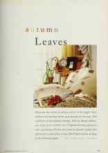 Better Homes & Gardens October 1994 Magazine Article: Autumn Leaves