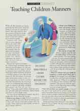 Better Homes & Gardens November 1994 Magazine Article: Teaching Children Manners
